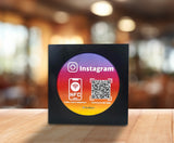 Présentoir Instagram NFC  et Code QR