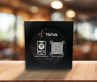 Présentoir Tiktok NFC et Code QR